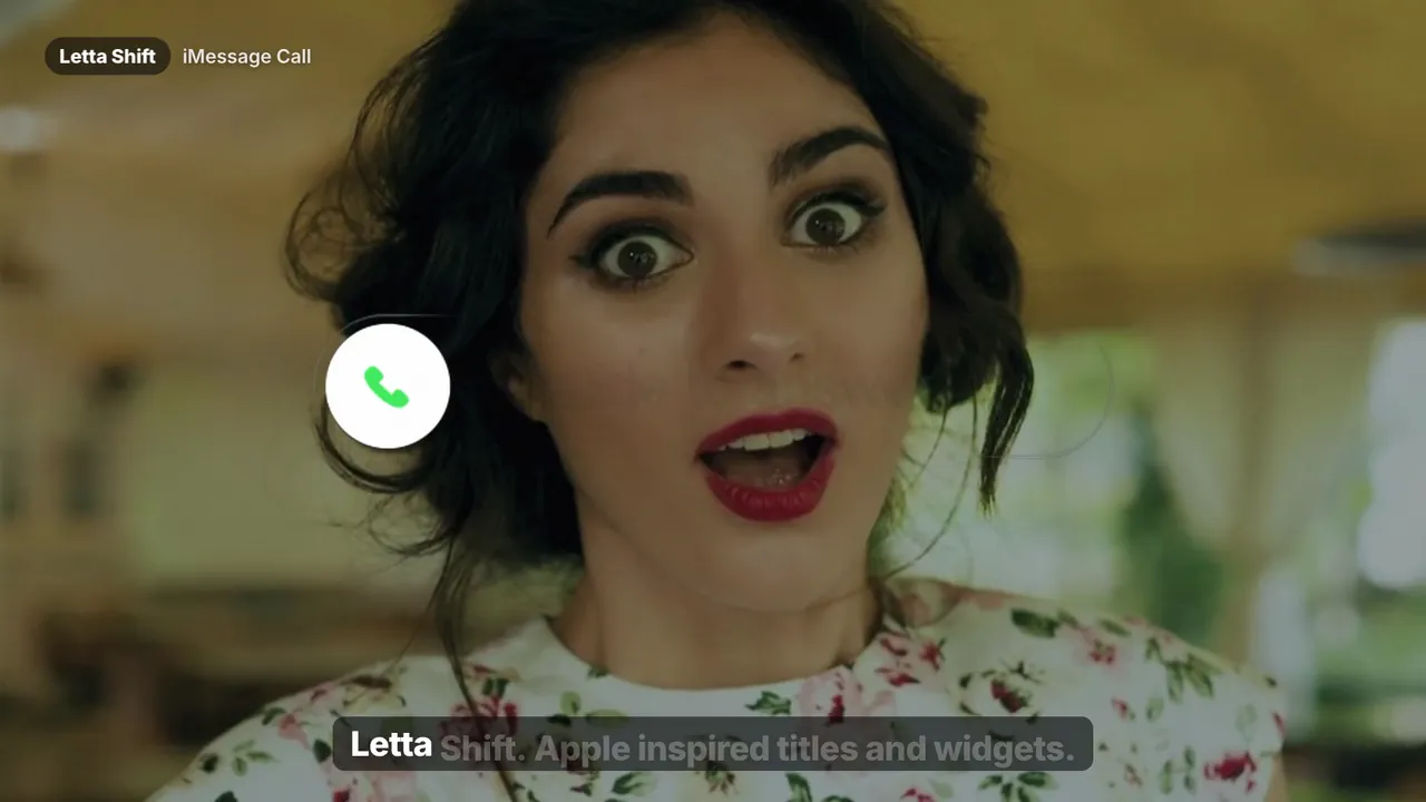 Letta Shift — DaVinci Resolve titles preset preview